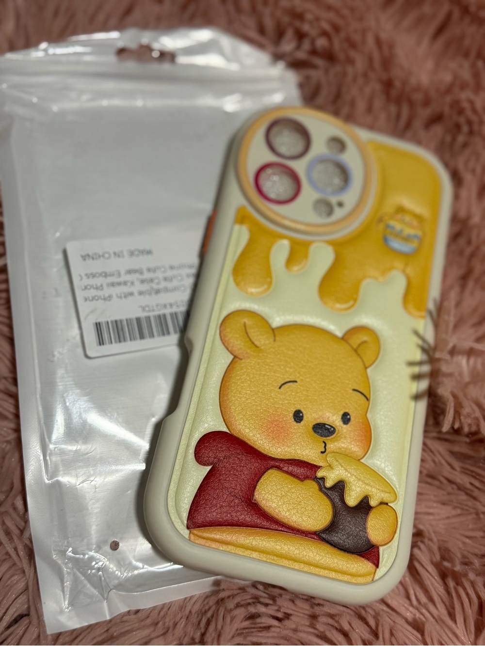 Disney Yellow Winnie the Pooh Honey Drip Phone Case